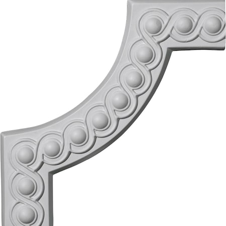 Ekena Millwork 10 1/4"W x 10 1/4"H Foster Running Coin II Panel Moulding Corner (matches moulding PML02X00FO) PML10X10FO-2